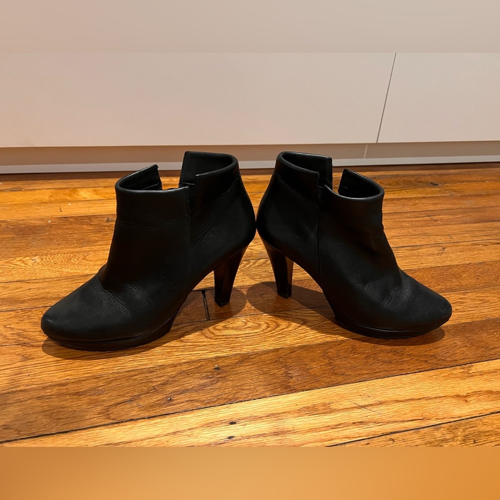 Black Paul Green Alexa Platform Leather booties size US 6.5